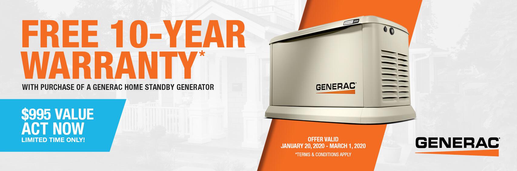 Homestandby Generator Deal | Warranty Offer | Generac Dealer | peyton, CO